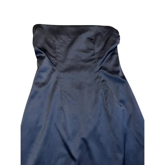 Vintage Cache Strapless Floral Embroidered Fringe Handkerchief Hem Y2K Size 4 - Picture 5 of 9